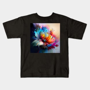 Floral Artwork Designs Kids T-Shirt